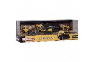 Volvo munkagép játékszett - 4 darabos készlet
