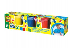 SES Első ujjfestékem 4 darabos - piros, sárga, zöld, kék