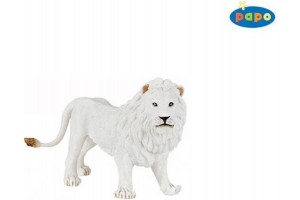 Papo fehér hím oroszlán (50074) figura
