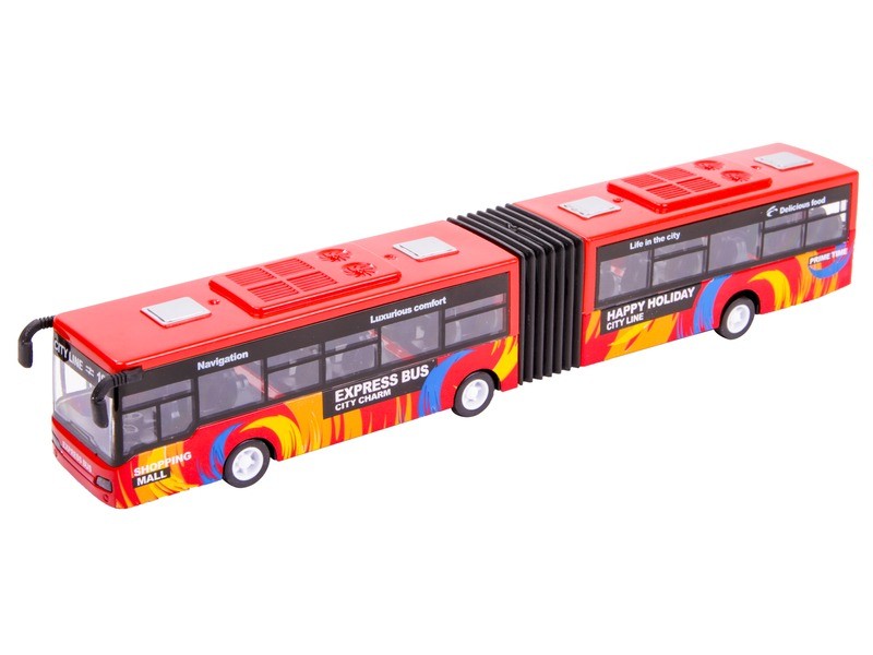 Fém csuklós busz 1:32 - fény és hang