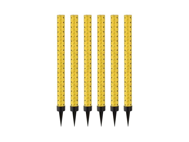 Arany-fekete 18 cm tortatűzijáték, 6 db