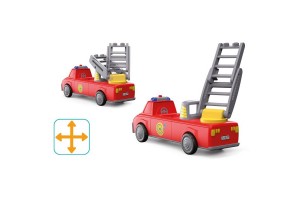 Toddys Harry és Helpy kisautó játékszett, mozgatható létrával