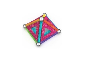 Geomag Glitter 22 db-os készlet — csillogó mágneses építőjáték