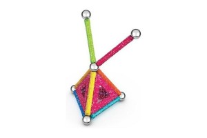 Geomag Glitter 22 db-os készlet — csillogó mágneses építőjáték