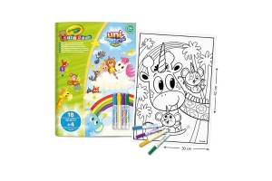 Crayola Maxi kifestő és 4 Mini Marker filctoll - Állatkornis