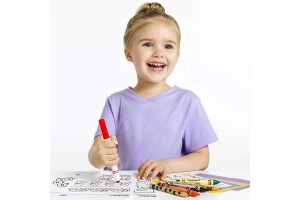 Crayola Maxi kifestő és 4 Mini Marker filctoll - Állatkornis