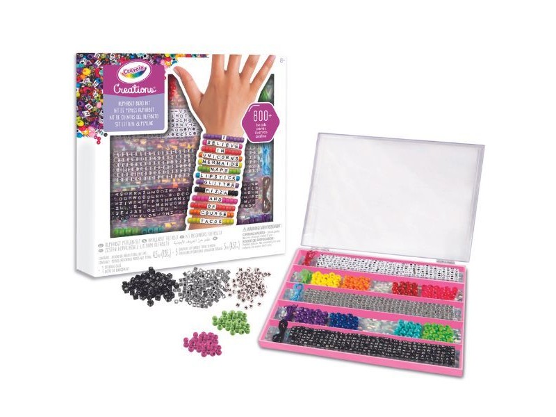 Crayola betűfűző szett – 800 gyönggyel