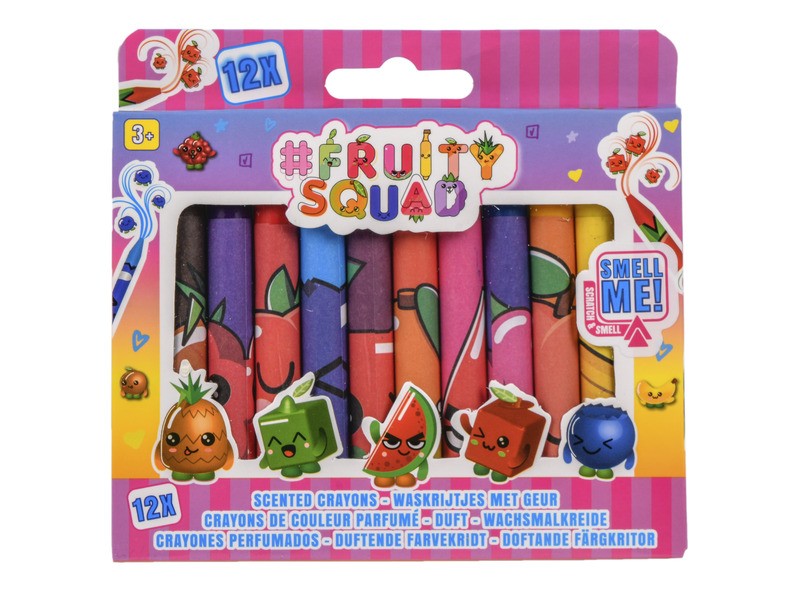 Fruitysquad 12 db gyümölcsillatú zsírkréta