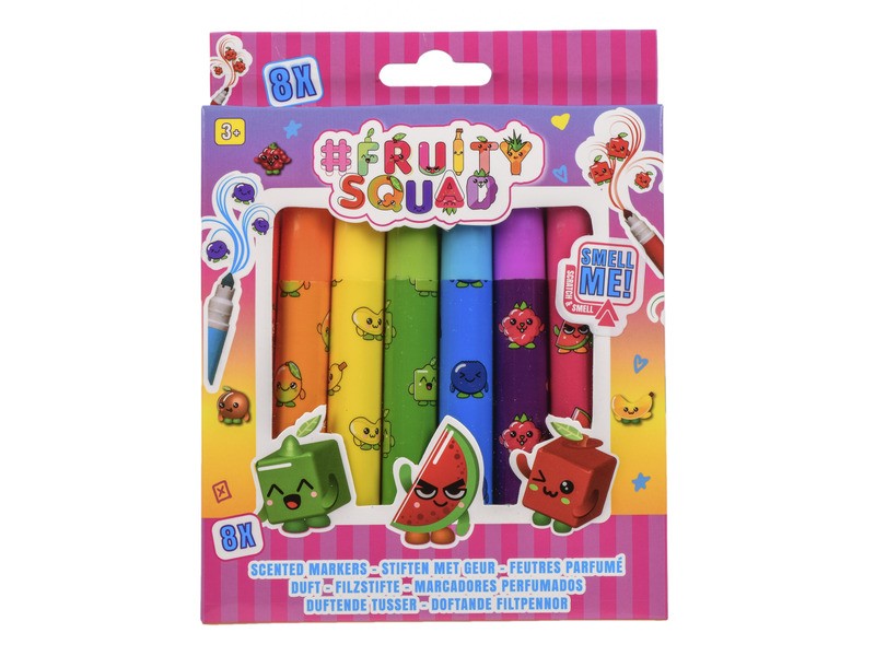 Fruitysquad illatos vastag filctollak 8 db