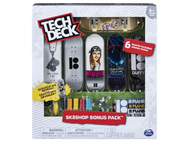 Tech Deck ujjgördeszka válogatás - 6 db, 96 mm