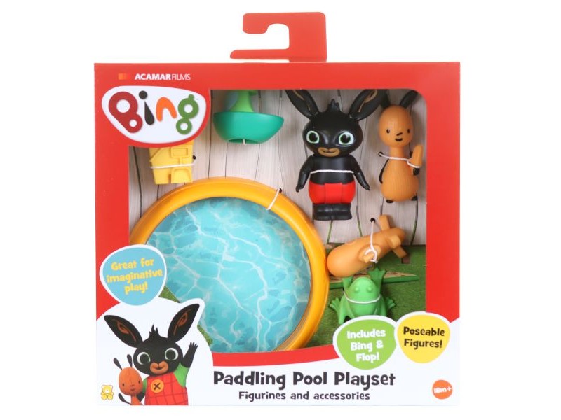 Bing és Flop medencés játékszett — figurák és kiegészítők