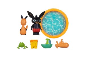 Bing és Flop medencés játékszett — figurák és kiegészítők