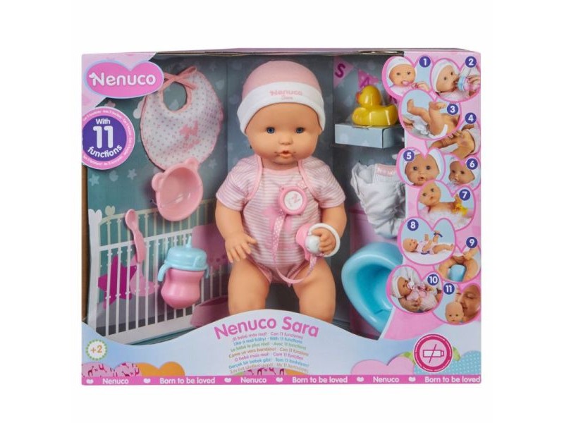 Nenuco Sára interaktív baba kiegészítőkkel