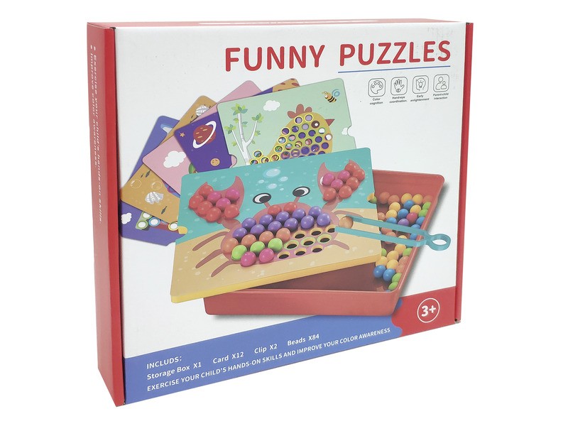 Golyós képkirakó – fejlesztő játék 3 éves kortól