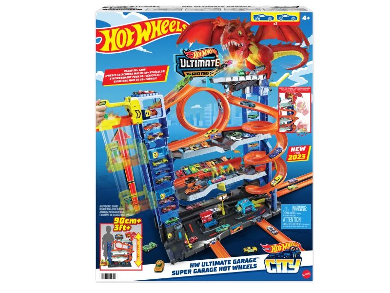 Hot Wheels City Ultimate garázs 4 szint, 2 autó (2023)