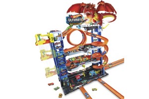 Hot Wheels City Ultimate garázs 4 szint, 2 autó (2023)