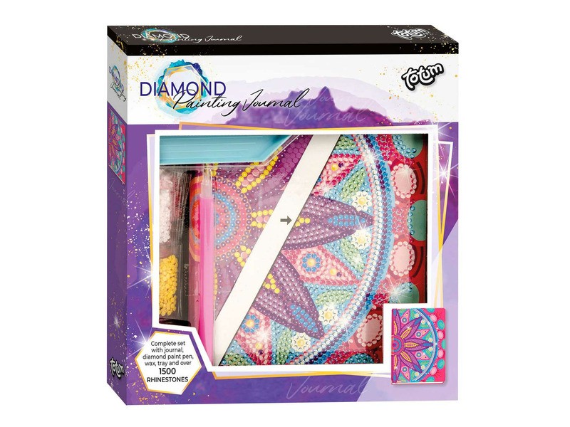 Totum gyémántfestés készlet – virág mintás jegyzetfüzet