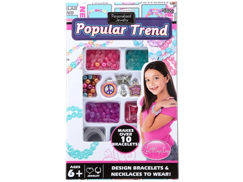 Popular Trend karkötő készítő készlet - színes gyöngyök