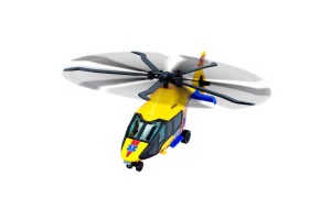 Dickie szállítóautó játékszett mentőhelikopterrel – fény, hang