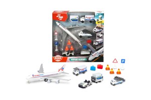 Dickie repülőtér játékszett (13 db) GlobeStar repülő