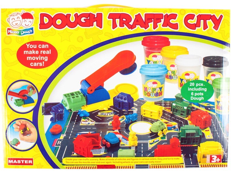 Gyurma városépítő készlet – kreatív játék