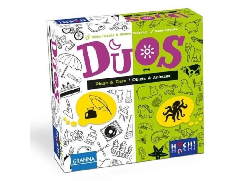 DUOS — Dolgok és állatok társasjáték doboz