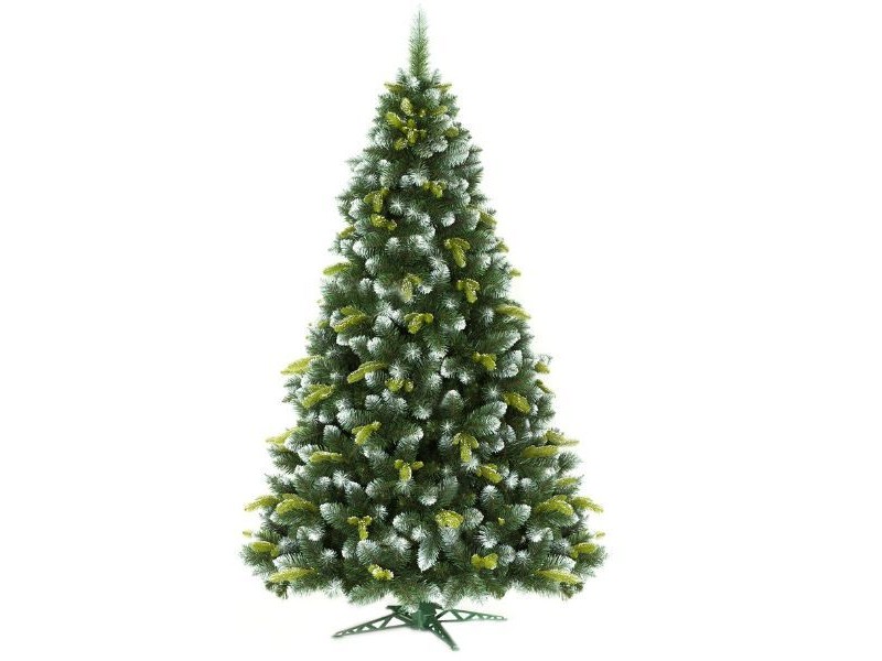 Műfenyő 220 cm talppal – sűrű havas ágak