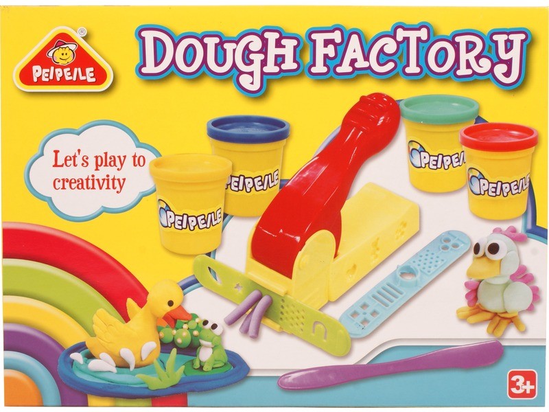 Gyurma nyomóprés készlet – 4 színű gyurma