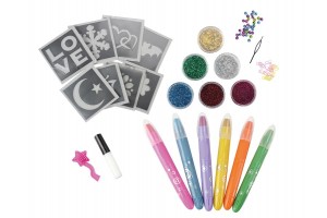 Hajkréta és csillámtetkó készlet