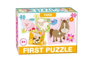 Első puzzle-m: Farm – színes nagy darabos játék
