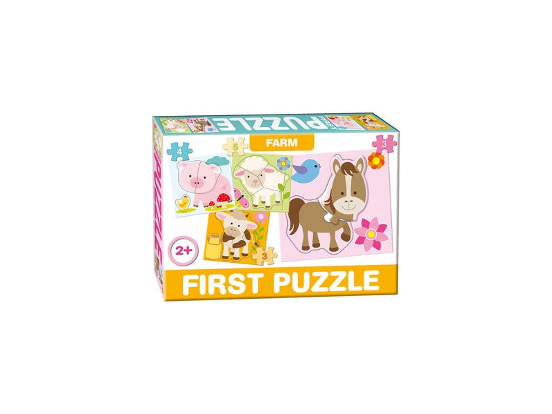 Első puzzle-m: Farm – színes nagy darabos játék