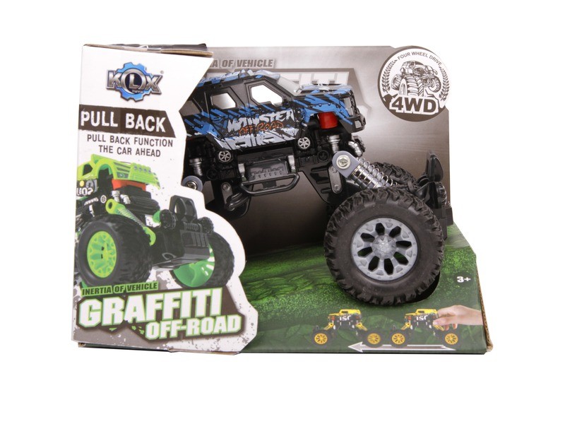 Graffiti Off-Road terepjáró 15 cm - mintás