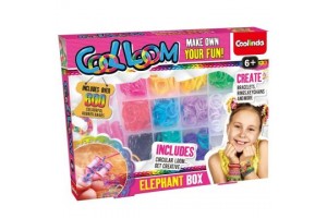 Cool Loom gumikarkötő szett - elefánt dobozban