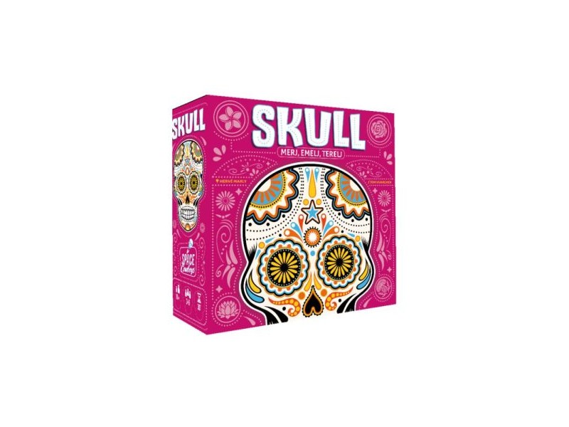 Skull társasjáték — doboz és korongok