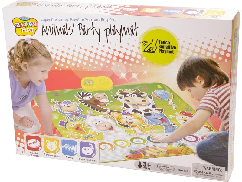 Állatos zenélő játszószőnyeg – termékfotó