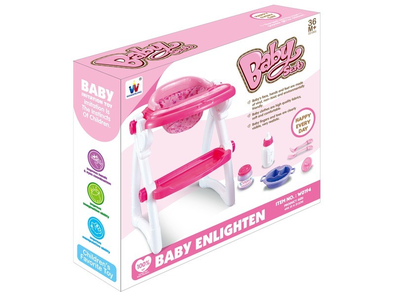 Baba etetőszék 37 x 31 x 49 cm – stabil, könnyen tisztítható