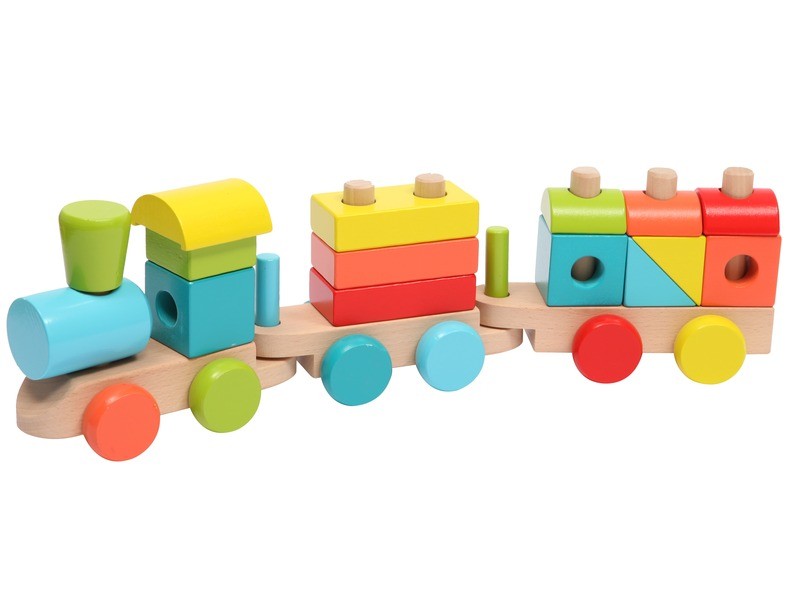 Fa vonat 14 darabos készlet – mozdony és kocsik