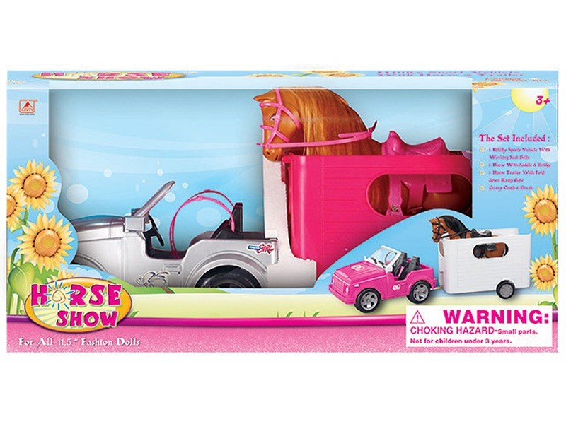 Horse Show: terepjáró lóval és utánfutóval