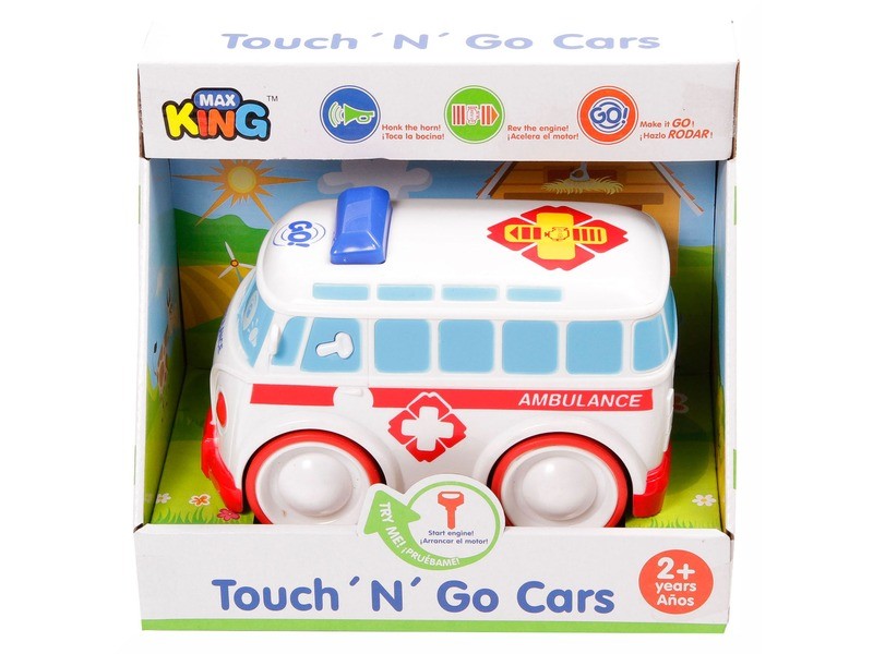 Műanyag mentőautó fény- és hanghatással