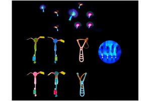 Nyílvessző szett rakéta LED-fénnyel (4 db)