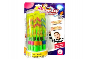 Nyílvessző szett rakéta LED fénnyel (5 db)