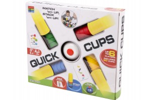 Quick Cups — színes poharak társasjáték doboz