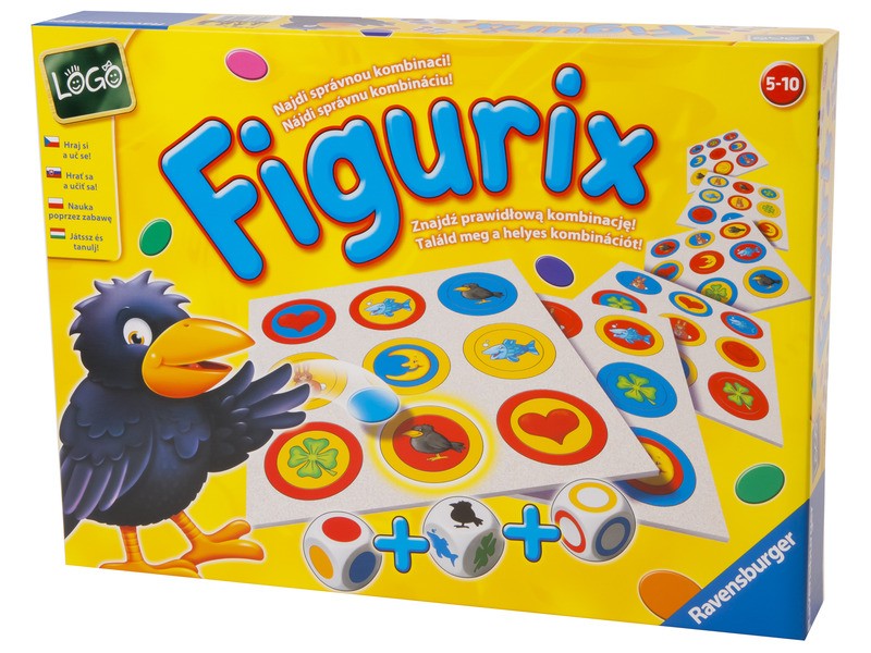 Ravensburger Figurix társasjáték – doboz és figurák