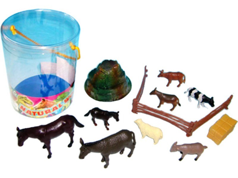 Műanyag háziállat 10 darabos készlet (10-15 cm)