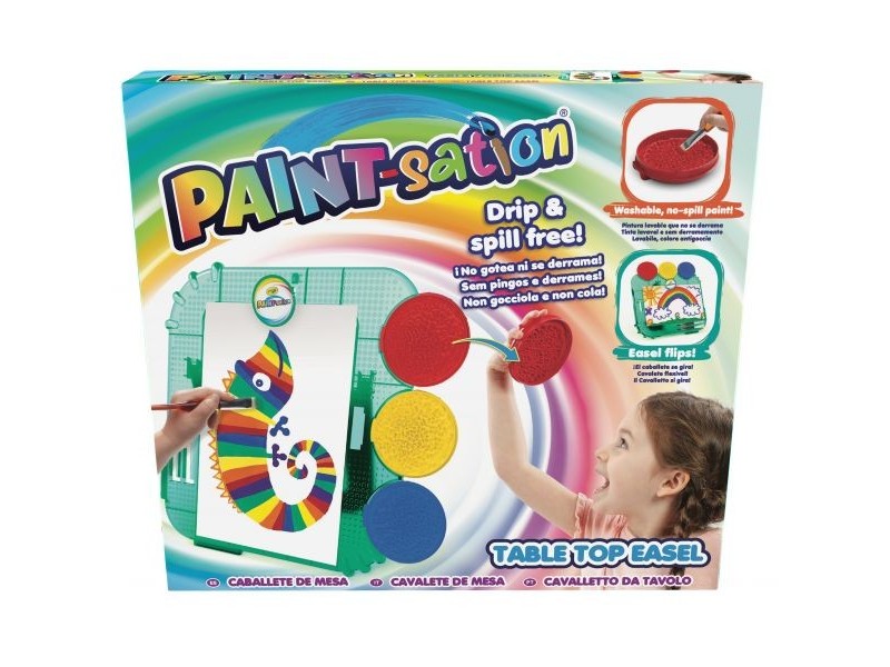 PAINT-sation asztali festőállomás — paletta és festékszivacsok