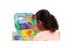 PAINT-sation asztali festőállomás — paletta és festékszivacsok