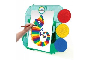 PAINT-sation asztali festőállomás — paletta és festékszivacsok