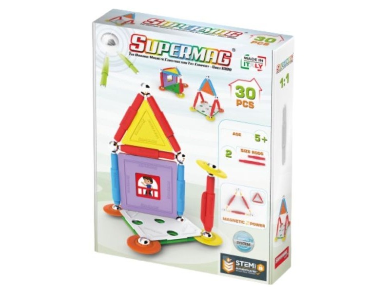 Supermag Projects House 30 db - mágneses építőjáték