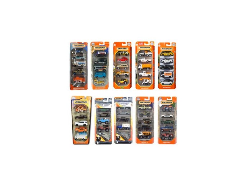 Matchbox kisautók 5 db - többféle (véletlen változat)