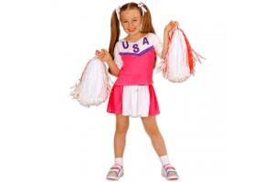 Pompom lány jelmez - 128 cm